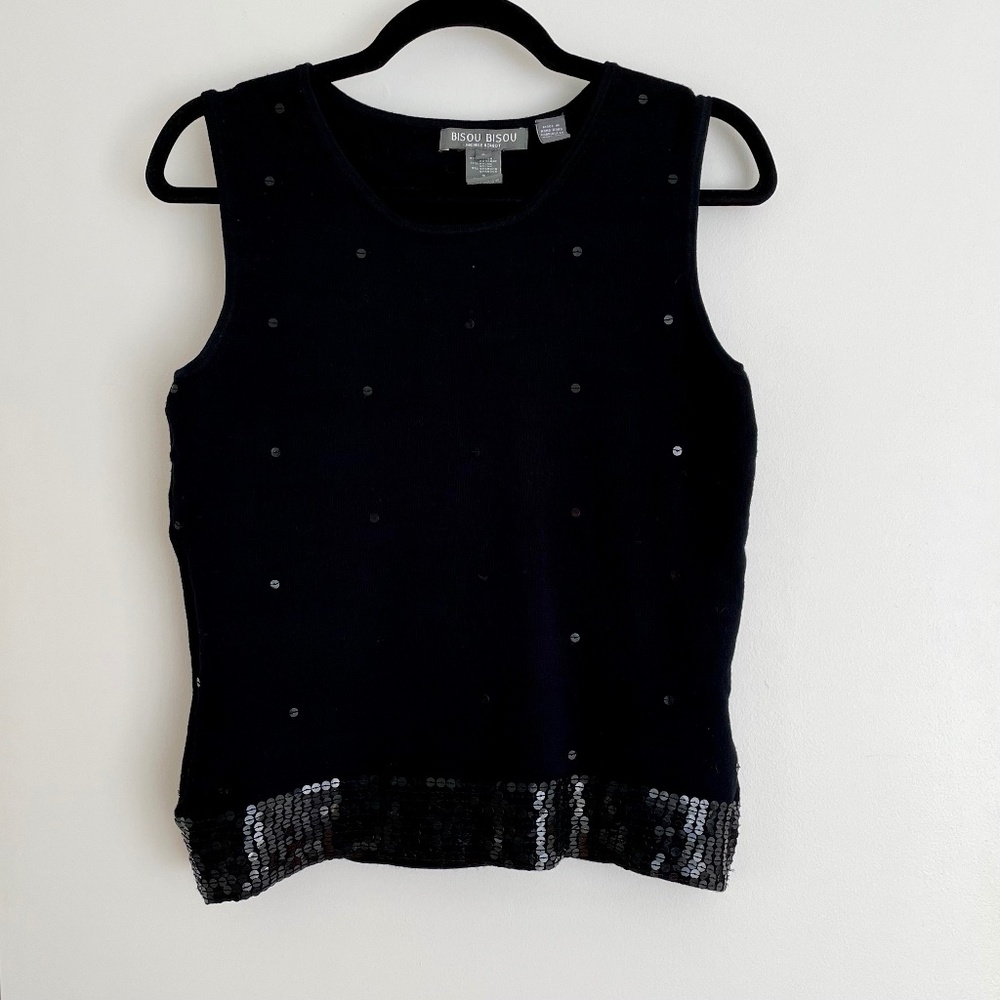 Bisou Bisou Top with Sequins